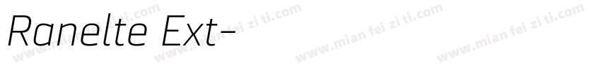 Ranelte Ext字体转换
